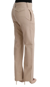 Thumbnail for Chic Beige Cropped Pants - Regular Fit Elegance