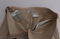 Thumbnail for Chic Beige Cropped Pants - Regular Fit Elegance
