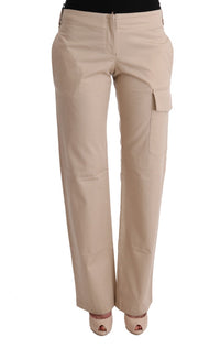Thumbnail for Chic Beige Cropped Pants - Regular Fit Elegance