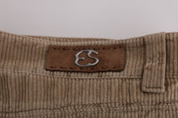 Thumbnail for Beige Regular Fit Luxe Trousers