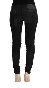 Thumbnail for Chic Slim Fit Black Cotton Jeans