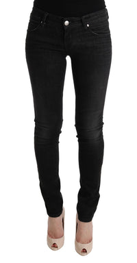 Thumbnail for Chic Slim Fit Black Cotton Jeans