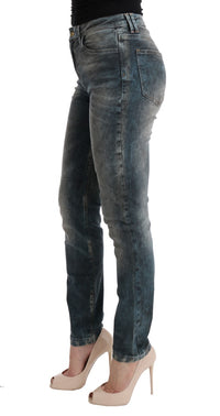 Thumbnail for Chic Blue Wash Slim Fit Jeans