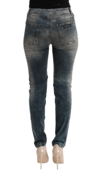 Thumbnail for Chic Blue Wash Slim Fit Jeans