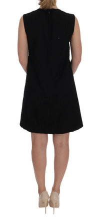 Thumbnail for Black Crystal-Embellished Stretch Mini Dress