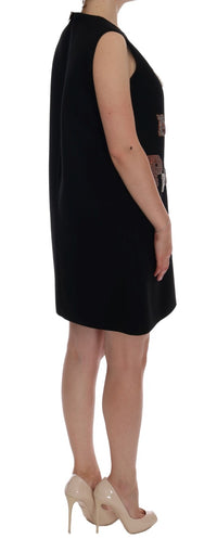 Thumbnail for Black Wool Crystal Princess Dress