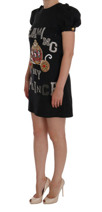 Thumbnail for Enchanting Wool Crystal Encrusted Midi Dress