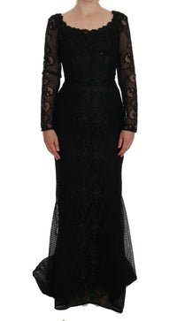 Thumbnail for Elegant Full Length Black Sheath Maxi Dress