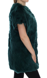 Thumbnail for Exquisite Green Alpaca Fur Long Vest