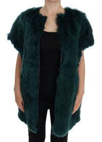 Thumbnail for Exquisite Green Alpaca Fur Long Vest