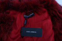 Thumbnail for Luxurious Red Coyote Fur Long Vest Jacket