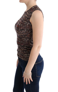 Thumbnail for Sleeveless Multicolor Knit Wool Top