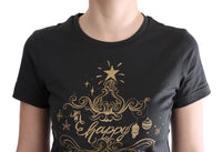 Thumbnail for Elegant Gray Cotton Tee with Exclusive Print