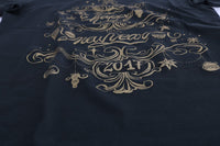 Thumbnail for Emerald Green Cotton Tee with 2017 Print