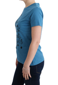 Thumbnail for Chic Blue Cotton Tee with 2017 Print