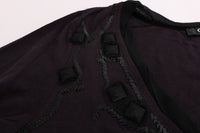 Thumbnail for Elegant Purple V-Neck Blouse Tee