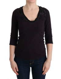 Thumbnail for Elegant Purple V-Neck Blouse Tee