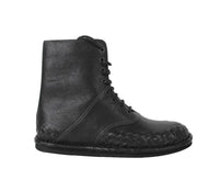 Thumbnail for Bottega Veneta Men's Dark Gray Leather Side Zipper Boots