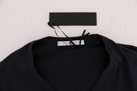 Thumbnail for Chic Blue V-Neck Cotton Tee