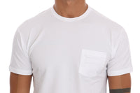 Thumbnail for Elegant White Crew-Neck Cotton T-Shirt