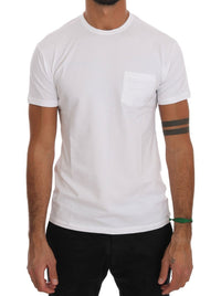 Thumbnail for Elegant White Crew-Neck Cotton T-Shirt