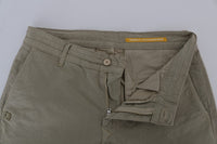 Thumbnail for Beige Slim Fit Chinos for Sophisticated Style