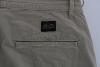 Thumbnail for Beige Slim Fit Chinos for Sophisticated Style