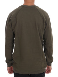 Thumbnail for Green Crewneck Cotton Sweater