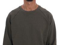 Thumbnail for Green Crewneck Cotton Sweater