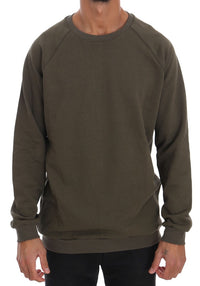 Thumbnail for Green Crewneck Cotton Sweater