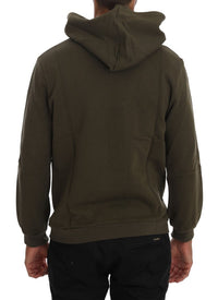 Thumbnail for Elegant Green Cotton Hooded Sweater