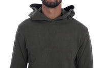 Thumbnail for Elegant Green Cotton Hooded Sweater