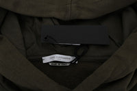 Thumbnail for Elegant Green Cotton Hooded Sweater