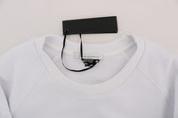 Thumbnail for White Crewneck Cotton Sweater