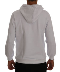 Thumbnail for Elegant White Cotton Hooded Sweater