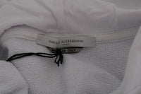 Thumbnail for Elegant White Cotton Hooded Sweater