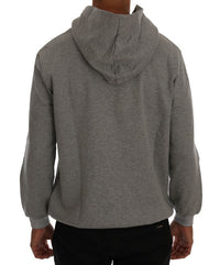Thumbnail for Sophisticated Gray Cotton Hooded Sweater
