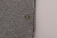 Thumbnail for Sophisticated Gray Cotton Hooded Sweater