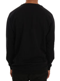 Thumbnail for Elegant Black Cotton Crewneck Sweater
