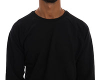 Thumbnail for Elegant Black Cotton Crewneck Sweater