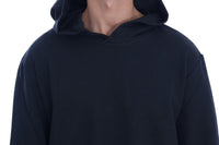 Thumbnail for Elegant Black Cotton Hooded Sweater