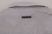 Thumbnail for Elegant White & Blue Striped Casual Shirt