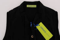 Thumbnail for Chic Sleeveless Black Shirt Blouse
