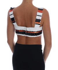 Thumbnail for Sequined Bustier Top in Vibrant Tones