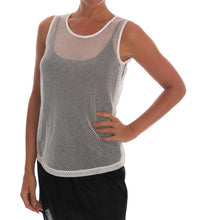 Thumbnail for Sleeveless Transparent Net Tank Top
