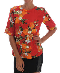 Thumbnail for Embellished Crepe Blouse with Blossom Print