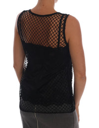 Thumbnail for Elegant Black Lace Sleeveless Cami Blouse