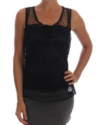 Thumbnail for Elegant Black Lace Sleeveless Cami Blouse