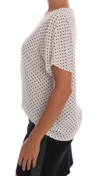 Thumbnail for Chic Polka Dot Silk Blouse