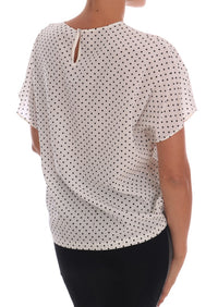 Thumbnail for Chic Polka Dot Silk Blouse